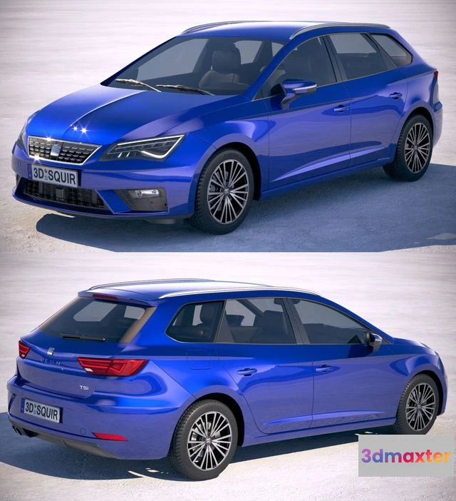 1524372 - PBR Game 3D Models - Seat Leon ST 2019 3D Max