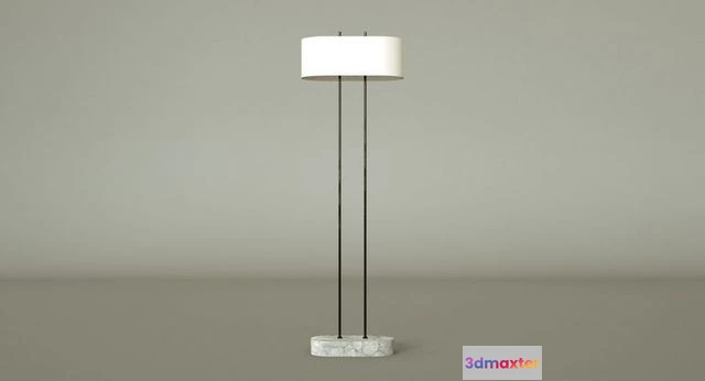 1524376 - PBR Game 3D Models - Shiro Floor Lamp 3D Max