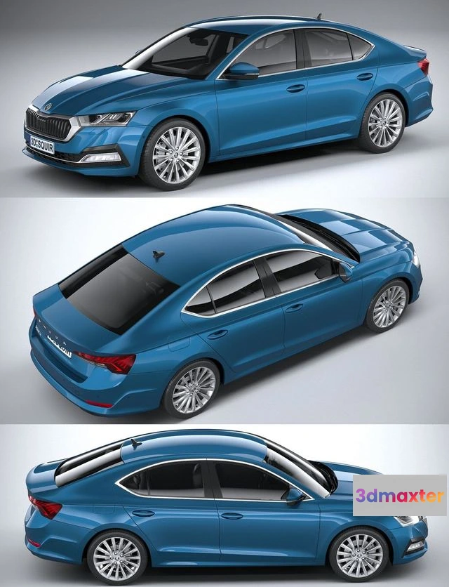 1524388 - PBR Game 3D Models - Skoda Octavia Sedan 2020 3D Max