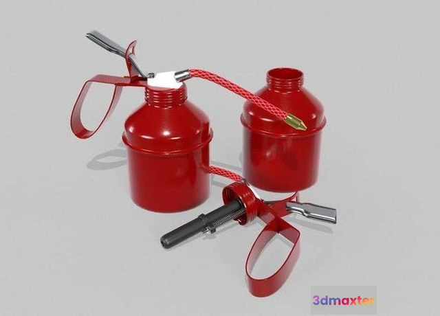 1524398 - PBR Game 3D Models - Small oil can 2A 3D Max