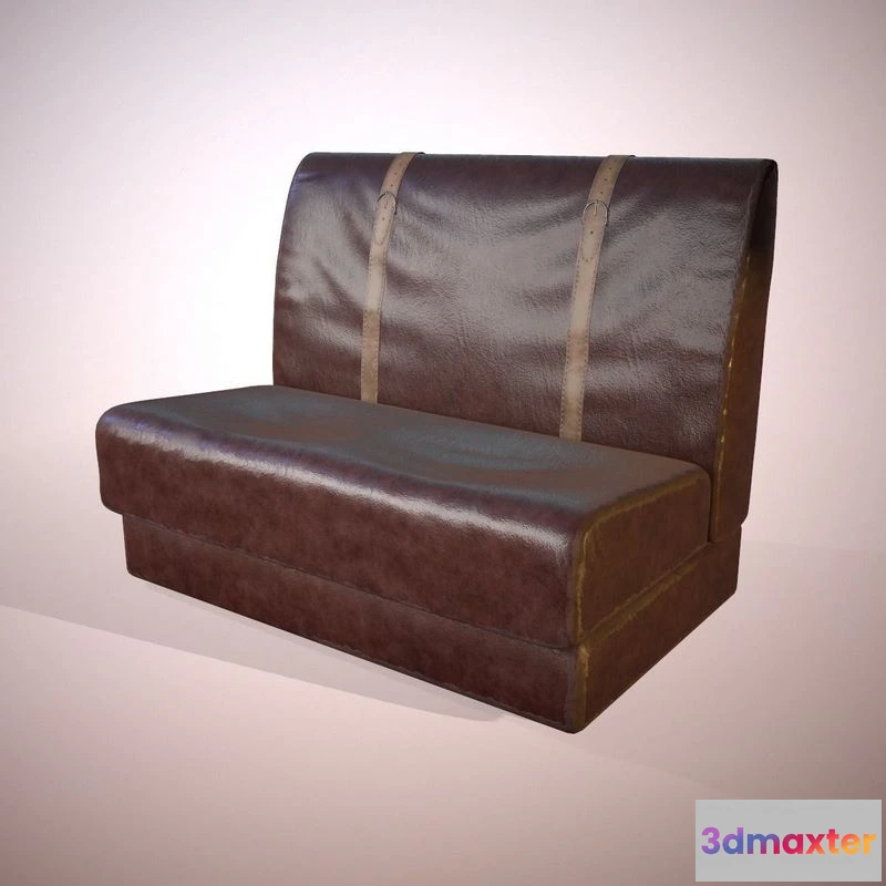 1524404 - PBR Game 3D Models - Sofa with straps 3D Max