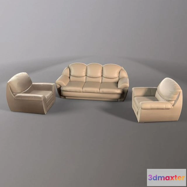 1524406 - PBR Game 3D Models - Soft leather coner 3D Max