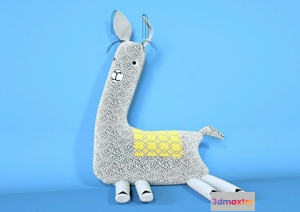 1524408 - PBR Game 3D Models - Soft Toy Of Lama 3D Max