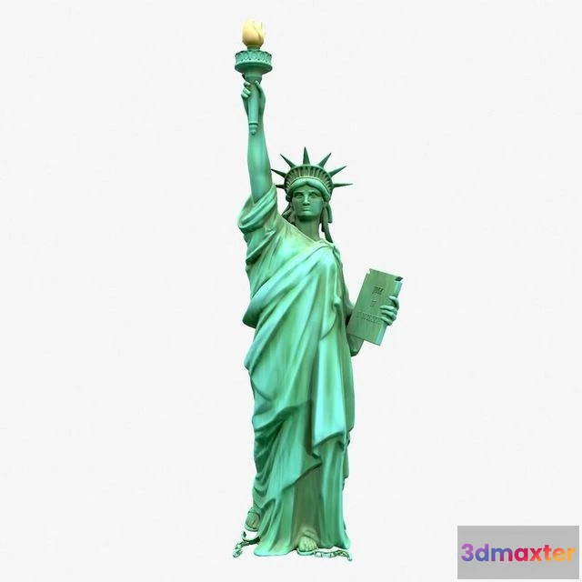 1524428 - PBR Game 3D Models - Statue Of The Liberty 3D Max