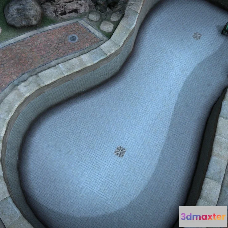 1524440 - PBR Game 3D Models - Swimming Pool 3D Scan 3D Max