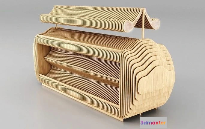 1524454 - PBR Game 3D Models - Trade Stand Piano 3D Max