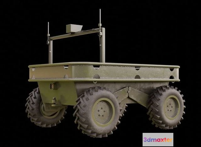 1524466 - PBR Game 3D Models - Ukrainian battle wheeled robot CRAB 3D Max