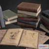 1524470 - PBR Game 3D Models - Victorian Books 3D Max