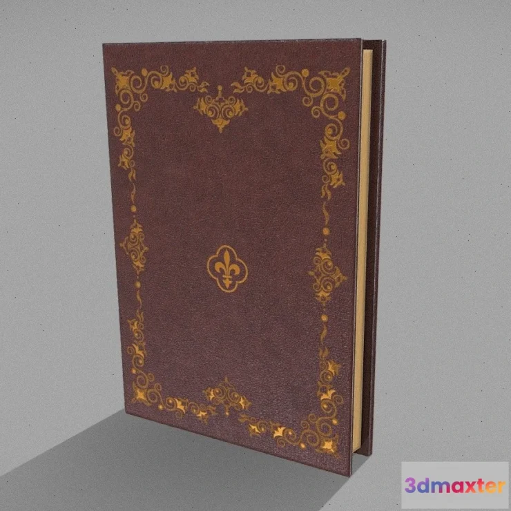 1524472 - PBR Game 3D Models - Vintage Book 3D Max