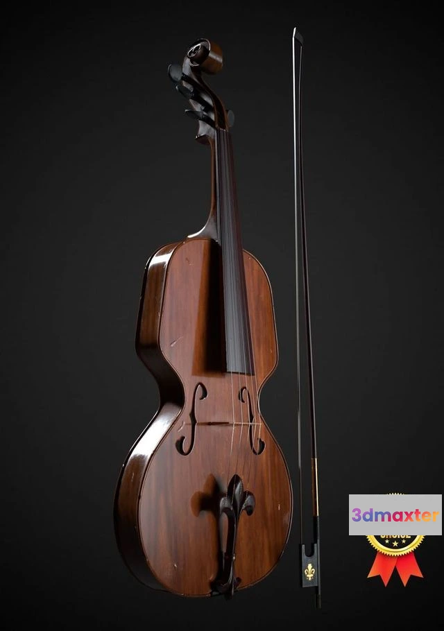 1524476 - PBR Game 3D Models - Violin FM Ashley 5 String music instrument 3D Max
