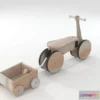1524502 - PBR Game 3D Models - Wooden Bicycle Toy 3D Max