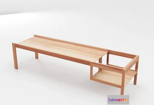 1524504 - PBR Game 3D Models - Wooden Childrens Table 3D Max