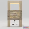 1524510 - PBR Game 3D Models - Wooden Modern Lamp 3D Max