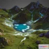 1524522 - PBR Game 3D Models - Alpine Mountain Lake (World Machine) 3D Max