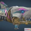 1524528 - PBR Game 3D Models - Arcane Jinx Fishbone Cannon 3D Max