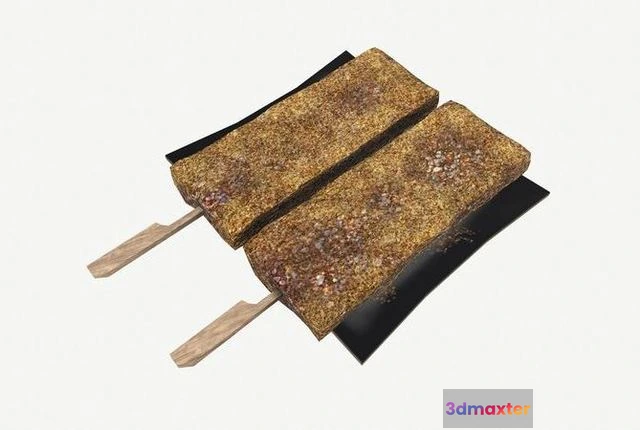 1524540 - PBR Game 3D Models - Asia food Pigs blood cake 3D Max