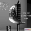 1524570 - PBR Game 3D Models - British military sword 3D Max