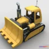 1524580 - PBR Game 3D Models - Cartoon bulldozer 3D Max