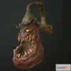 1524600 - PBR Game 3D Models - Creepy Eggplant Monster 3D Max