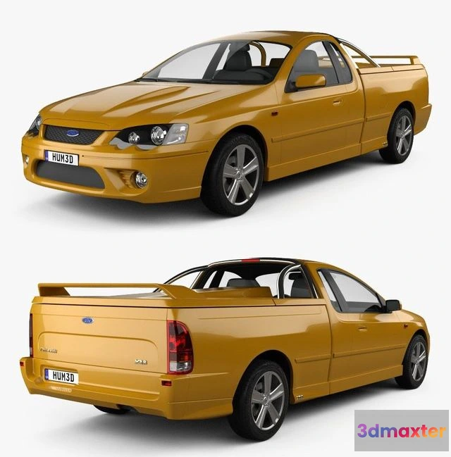 1524618 - PBR Game 3D Models - Ford Falcon Ute XR8 2006 3D Max