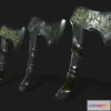 1524620 - PBR Game 3D Models - Forest axe 3D Max