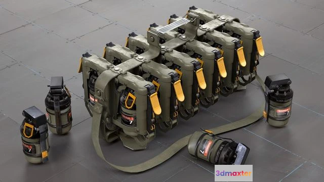 1524634 - PBR Game 3D Models - Grenade Carrier 3D Max