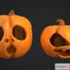 1524648 - PBR Game 3D Models - Haloween Pumkins Low-poly 3D Max