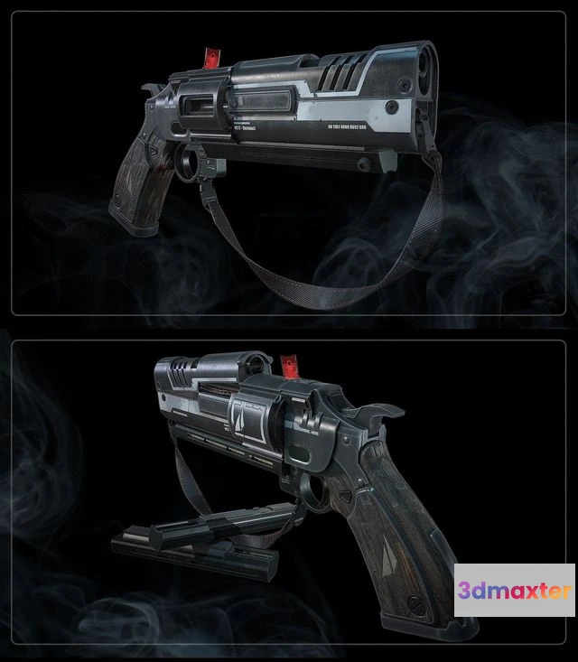 1524652 - PBR Game 3D Models - Hand Cannon 3D Max
