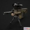 1524680 - PBR Game 3D Models - KelTec RFB Rifle 3D Max