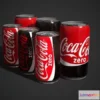 1524690 - PBR Game 3D Models - Low poly Coca-Cola can 335ml - 222ml 3D Max