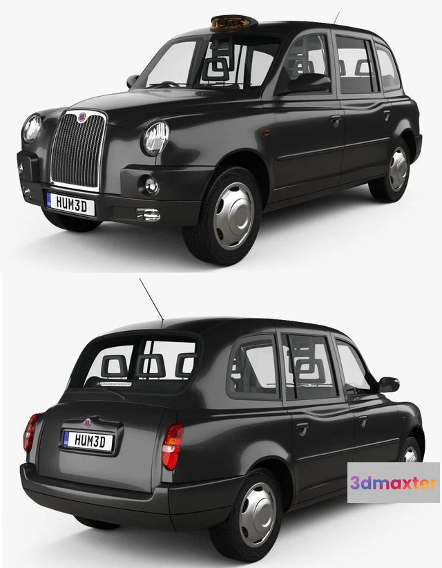 1524692 - PBR Game 3D Models - LTI TX4 London Taxi 2006 3D Max