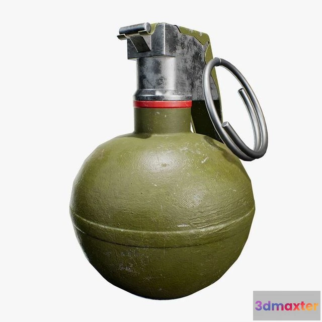 1524696 - PBR Game 3D Models - M33 Frag Grenade 3D Max