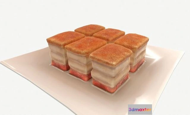 1524698 - PBR Game 3D Models - Macau Roast Pork 3D Max