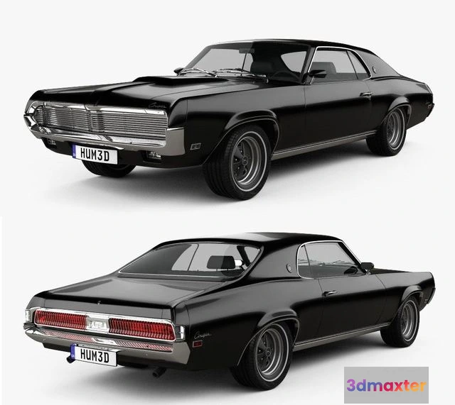 1524710 - PBR Game 3D Models - Mercury Cougar XR-7 1969 3D Max