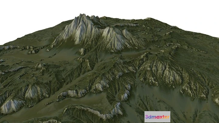 1524726 - PBR Game 3D Models - Mountain Terrain Landscape 3D Max