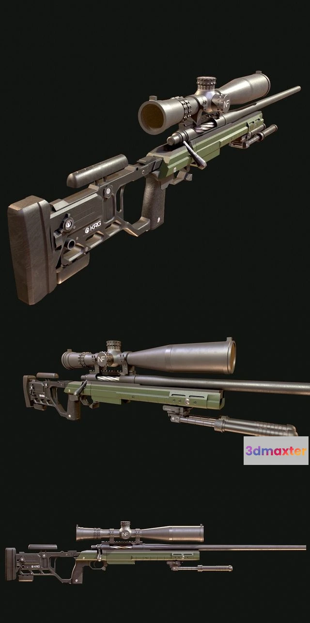 1524746 - PBR Game 3D Models - Paladin CheyTac 3D Max