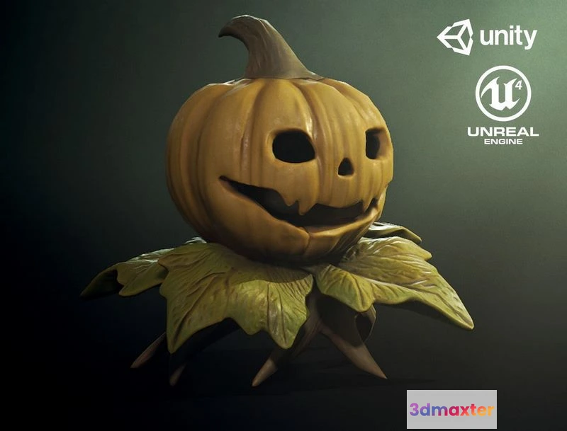 1524762 - PBR Game 3D Models - Pumpking Monster1 3D Max