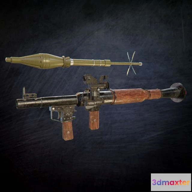 1524776 - PBR Game 3D Models - RPG 7 and PSO Scope 3D Max
