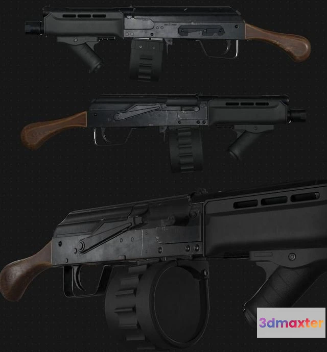 1524780 - PBR Game 3D Models - Saiga-12 3D Max