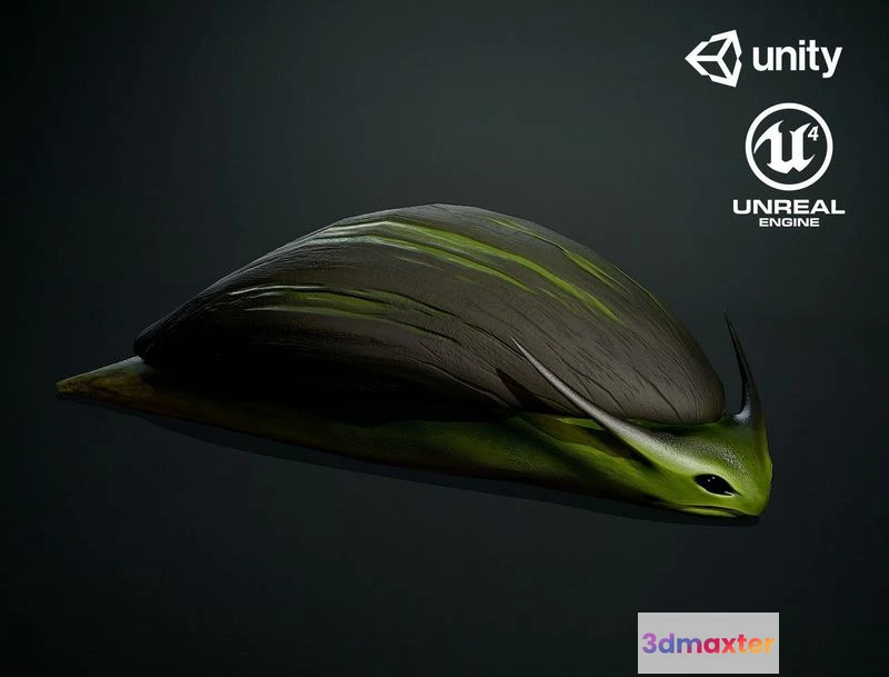 1524796 - PBR Game 3D Models - Snail creature1 3D Max