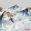 1524798 - PBR Game 3D Models - Snow Mountain Pack (World Machine) Type1 3D Max