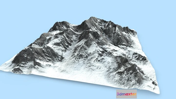 1524802 - PBR Game 3D Models - Snow Mountains 3D Max