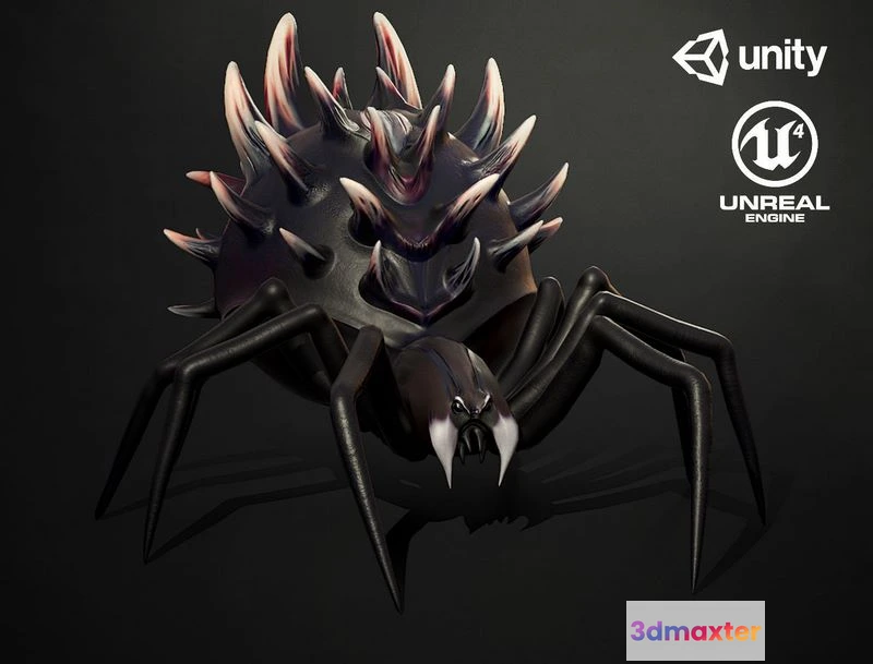 1524808 - PBR Game 3D Models - Spider insect3 3D Max