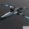 1524836 - PBR Game 3D Models - T 85 X Wing 3D Max