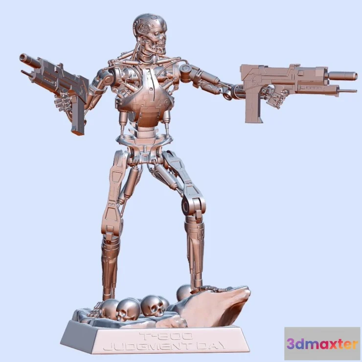 1524870 - PBR Game 3D Models - Terminator T 800 Judgment Day 3D Print Model 3D Max