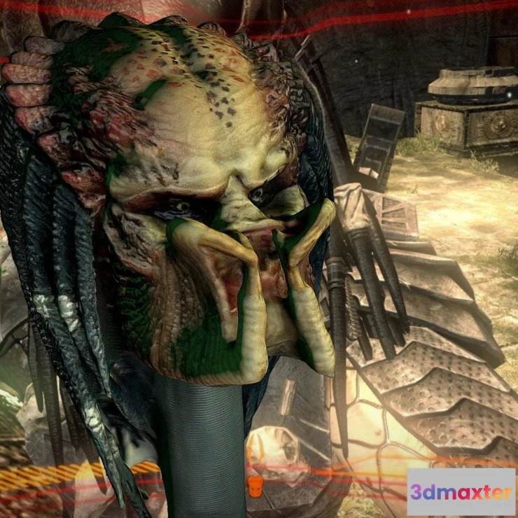 1524880 - PBR Game 3D Models - The Predator Fugitive Wo Mask 3D Max