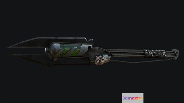 1524910 - PBR Game 3D Models - Toxic Spear-Axe 3D Max