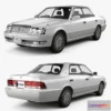 1524916 - PBR Game 3D Models - Toyota Crown hardtop 1997 3D Max
