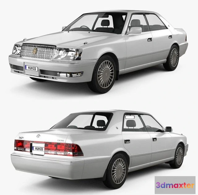 1524916 - PBR Game 3D Models - Toyota Crown hardtop 1997 3D Max