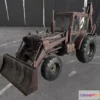 1524932 - PBR Game 3D Models - Tractor excavator MTZ 70 3D Max